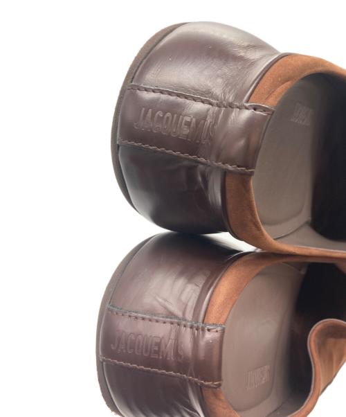 jacquemus（ジャックムス）JACQUEMUS (ジャックムス) スカルプテッド ミュール ブラウン サイズ:41の古着・服飾アイテム