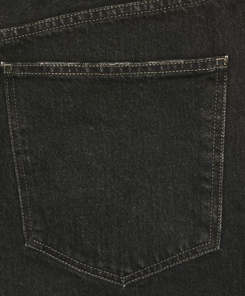 BALENCIAGA（バレンシアガ）BALENCIAGA (バレンシアガ) Layered Wide Denim Pants（レイヤードワイドデニムパンツ） ブラック サイズ:Lの古着・服飾アイテム