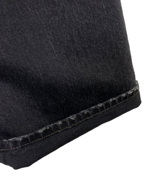 BALENCIAGA（バレンシアガ）BALENCIAGA (バレンシアガ) Layered Wide Denim Pants（レイヤードワイドデニムパンツ） ブラック サイズ:Lの古着・服飾アイテム