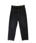 BALENCIAGA（バレンシアガ）の古着「Layered Wide Denim Pants（レイヤードワイドデニムパンツ）」｜ブラック