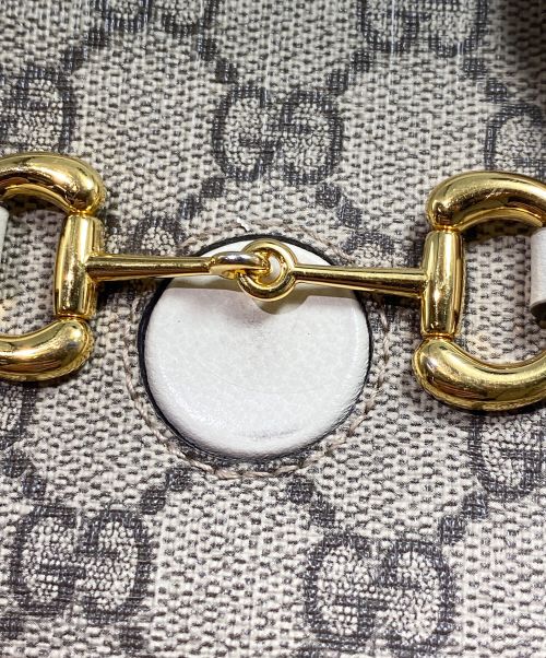 GUCCI（グッチ）GUCCI (グッチ) グッチ ホースビット 1955 ミニバッグ ベージュの古着・服飾アイテム
