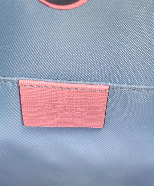 GUCCI（グッチ）GUCCI (グッチ) ヒグチユウコ (ヒグチユウコ) ×ヒグチユウコ ラビットプリント GGスプリームハンドバッグ ベージュ×ピンク サイズ:-の古着・服飾アイテム