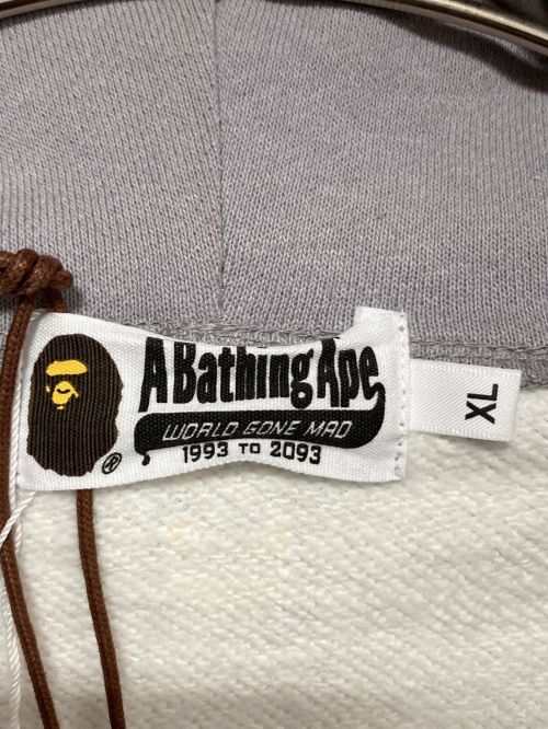 A BATHING APE（アベイシングエイプ）A BATHING APE (アベイシングエイプ) MINIONS (ミニオンズ) SHARK FULL ZIP HOODIE グレー サイズ:XLの古着・服飾アイテム