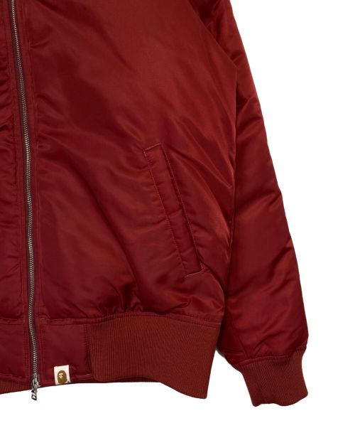 A BATHING APE（アベイシングエイプ）A BATHING APE (アベイシングエイプ) SHARK DOWN（シャークダウン） バーガンディー サイズ:Lの古着・服飾アイテム