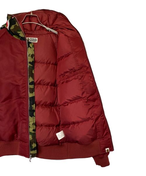 A BATHING APE（アベイシングエイプ）A BATHING APE (アベイシングエイプ) SHARK DOWN（シャークダウン） バーガンディー サイズ:Lの古着・服飾アイテム