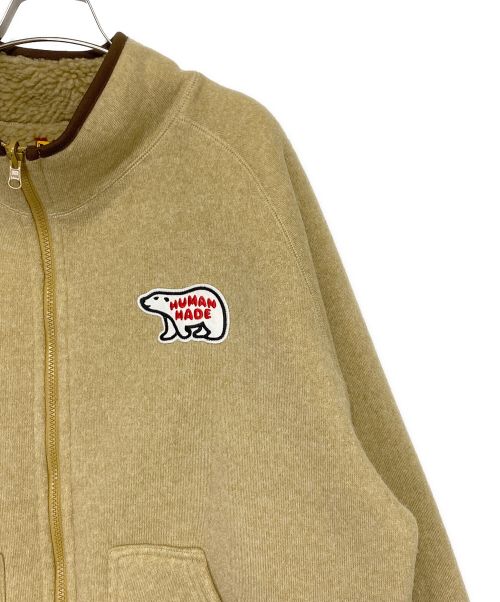 HUMAN MADE（ヒューマンメイド）HUMAN MADE (ヒューマンメイド) FLEECE JACKET（フリースジャケット） ベージュ サイズ:XLの古着・服飾アイテム