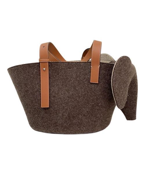 LOEWE（ロエベ）LOEWE (ロエベ) エレファントトートバッグ ブラウンの古着・服飾アイテム
