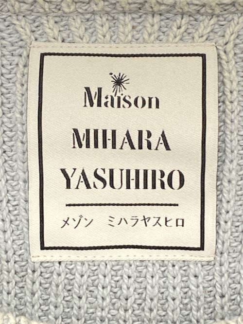 MIHARA YASUHIRO（ミハラヤスヒロ）MIHARA YASUHIRO (ミハラヤスヒロ) Bleached Knit Sweater (ブリーチニットスウェット) スカイブルー サイズ:46の古着・服飾アイテム