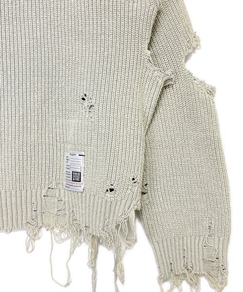 MIHARA YASUHIRO（ミハラヤスヒロ）MIHARA YASUHIRO (ミハラヤスヒロ) Bleached Knit Sweater (ブリーチニットスウェット) スカイブルー サイズ:46の古着・服飾アイテム