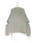 MIHARA YASUHIRO (ミハラヤスヒロ) Bleached Knit Sweater (ブリーチニットスウェット) スカイブルー サイズ:46：35000円