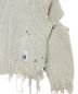中古・古着 MIHARA YASUHIRO (ミハラヤスヒロ) Bleached Knit Sweater (ブリーチニットスウェット) スカイブルー サイズ:46：35000円