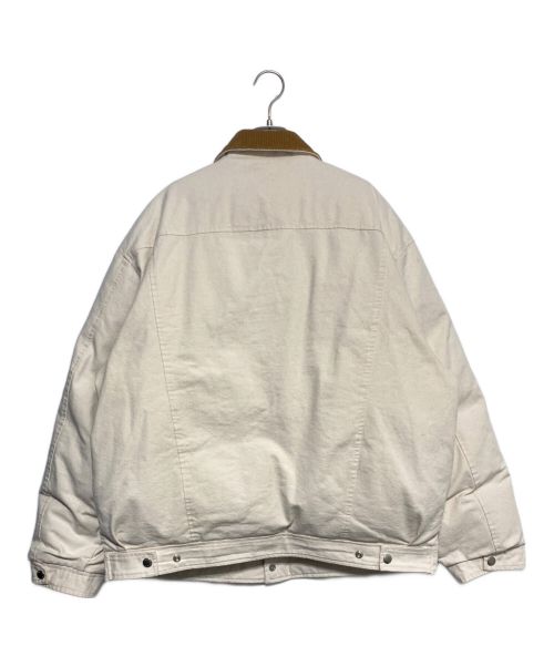 SUPREME（シュプリーム）SUPREME (シュプリーム) Schott (ショット) Canvas Down Trucker Jacket アイボリー サイズ:XXLの古着・服飾アイテム