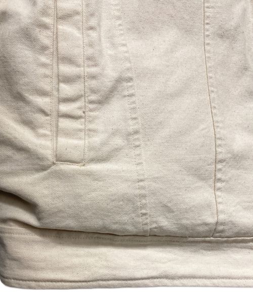 SUPREME（シュプリーム）SUPREME (シュプリーム) Schott (ショット) Canvas Down Trucker Jacket アイボリー サイズ:XXLの古着・服飾アイテム