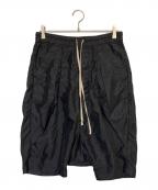 RICK OWENSリックオウエンス）の古着「サルエルショートパンツ」｜ブラック