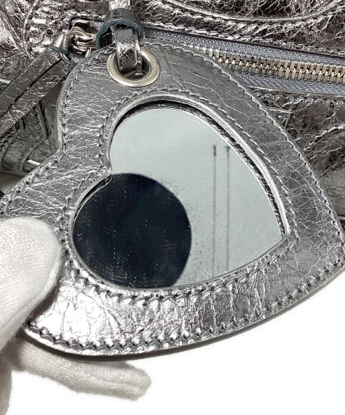 BALENCIAGA（バレンシアガ）BALENCIAGA (バレンシアガ) LE CAGOLE 2WAY handbag（ル･カゴール 2ウェイハンドバッグ） シルバーの古着・服飾アイテム