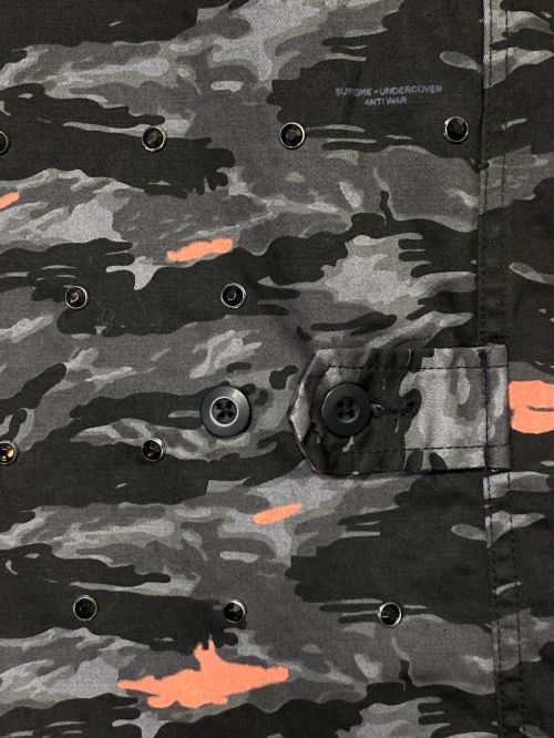 Suprem（シュプリーム）Suprem (シュプリーム) UNDERCOVER (アンダーカバー) Studded BDU Jacket ブラック サイズ:Lの古着・服飾アイテム
