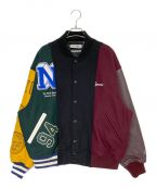 SUPREME×MM6 Maison Margielaシュプリーム×エムエムシックスメゾンマルジェラ）の古着「Split Varsity Jacket」｜ブラック