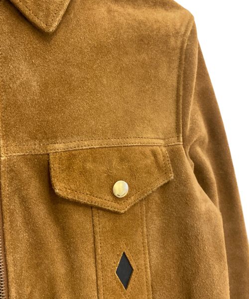 Saint Laurent Paris（サンローランパリ）Saint Laurent Paris (サンローランパリ) ジップスウェードレザージャケット/15SS/エディスリマン/Archive カーキ サイズ:46の古着・服飾アイテム