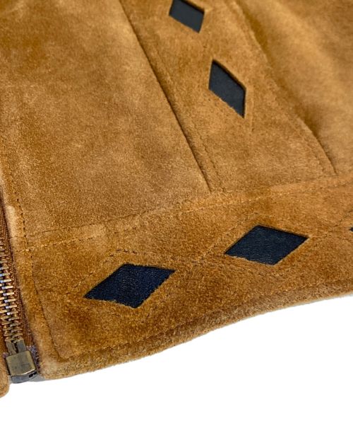 Saint Laurent Paris（サンローランパリ）Saint Laurent Paris (サンローランパリ) ジップスウェードレザージャケット/15SS/エディスリマン/Archive カーキ サイズ:46の古着・服飾アイテム