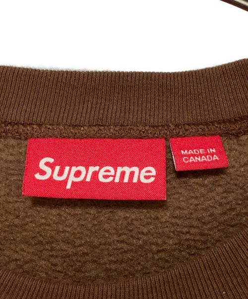SUPREME（シュプリーム）SUPREME (シュプリーム) Crest Crewneck ブラウン サイズ:Lの古着・服飾アイテム