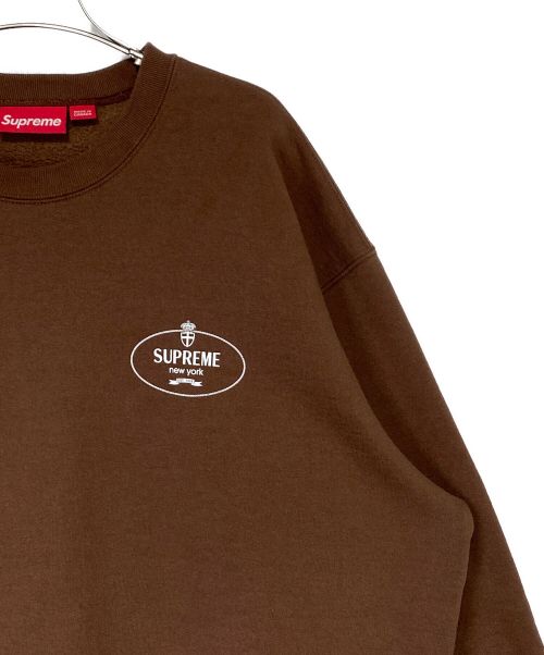 SUPREME（シュプリーム）SUPREME (シュプリーム) Crest Crewneck ブラウン サイズ:Lの古着・服飾アイテム