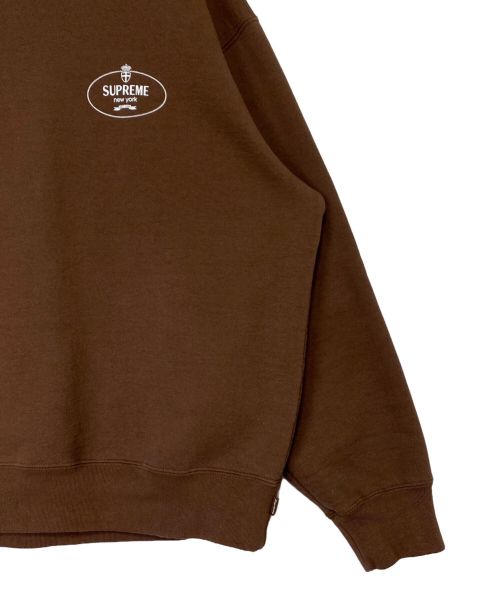 SUPREME（シュプリーム）SUPREME (シュプリーム) Crest Crewneck ブラウン サイズ:Lの古着・服飾アイテム