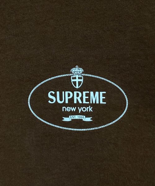 SUPREME（シュプリーム）SUPREME (シュプリーム) Crest Crewneck ブラウン サイズ:Lの古着・服飾アイテム
