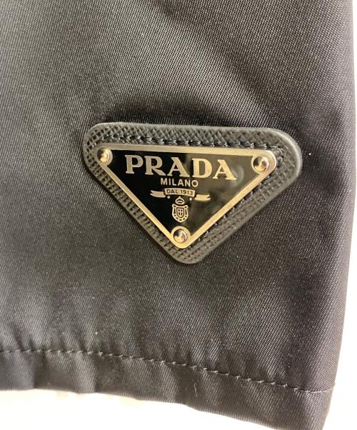 PRADA（プラダ）PRADA (プラダ) トライアングルロゴ ショートパンツ ブラック サイズ:38の古着・服飾アイテム