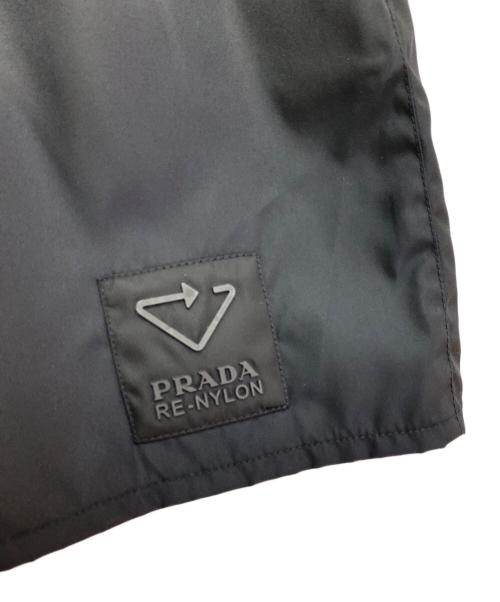 PRADA（プラダ）PRADA (プラダ) トライアングルロゴ ショートパンツ ブラック サイズ:38の古着・服飾アイテム