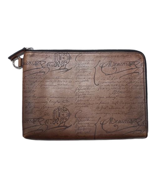 Berluti（ベルルッティ）Berluti (ベルルッティ) カリグラフィクラッチバッグ/ニノGM ブラウン サイズ:-の古着・服飾アイテム