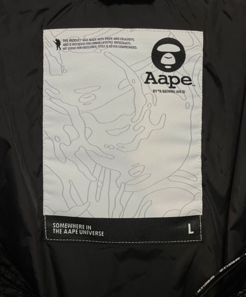 Aape BY A BATHING APE（エーエイプ バイ アベイシングエイプ）Aape BY A BATHING APE (エーエイプ バイ アベイシングエイプ) ダウンジャケット ブラック サイズ:Lの古着・服飾アイテム