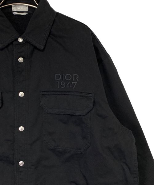 Christian Dior（クリスチャン ディオール）Christian Dior (クリスチャン ディオール) シャツジャケット ブラック サイズ:39の古着・服飾アイテム