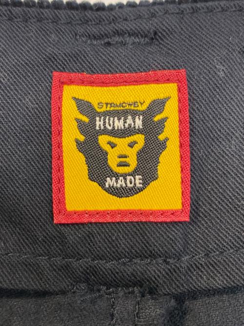 HUMAN MADE（ヒューマンメイド）HUMAN MADE (ヒューマンメイド) 2タックコーデュロイパンツ ネイビー サイズ:XLの古着・服飾アイテム