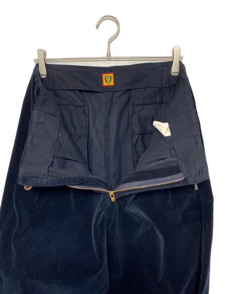 HUMAN MADE（ヒューマンメイド）HUMAN MADE (ヒューマンメイド) 2タックコーデュロイパンツ ネイビー サイズ:XLの古着・服飾アイテム