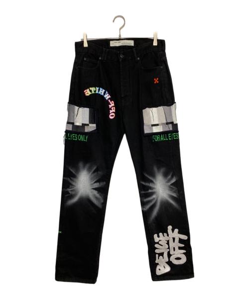 OFFWHITE（オフホワイト）OFFWHITE (オフホワイト) EV BRAVADO (エブ ブラバド) RELAXED JENS ブラック サイズ:32の古着・服飾アイテム