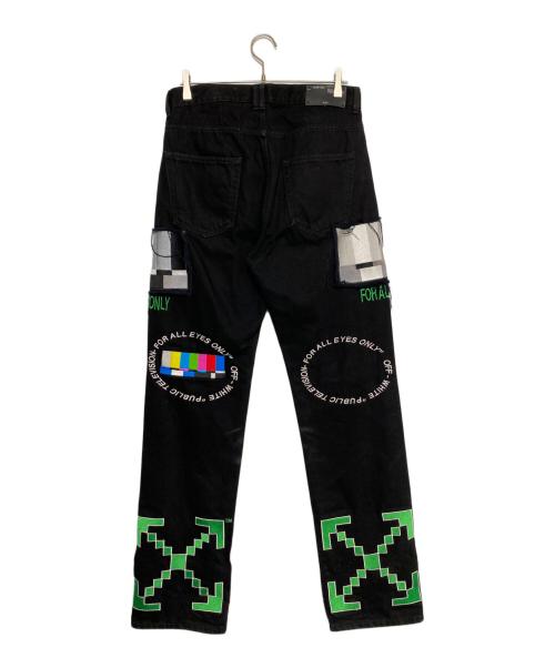 OFFWHITE（オフホワイト）OFFWHITE (オフホワイト) EV BRAVADO (エブ ブラバド) RELAXED JENS ブラック サイズ:32の古着・服飾アイテム