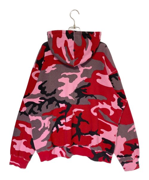 SUPREME（シュプリーム）SUPREME (シュプリーム) Hooded Zip Up Thermal ピンク サイズ:Lの古着・服飾アイテム