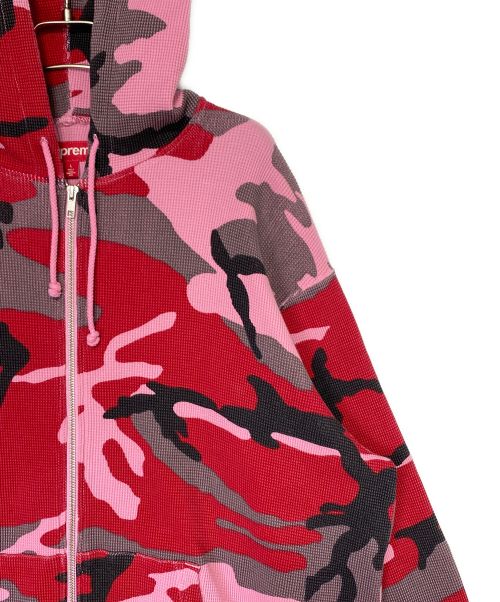 SUPREME（シュプリーム）SUPREME (シュプリーム) Hooded Zip Up Thermal ピンク サイズ:Lの古着・服飾アイテム
