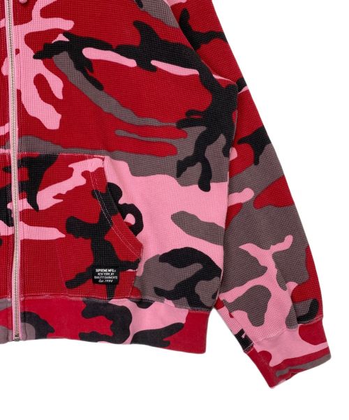 SUPREME（シュプリーム）SUPREME (シュプリーム) Hooded Zip Up Thermal ピンク サイズ:Lの古着・服飾アイテム