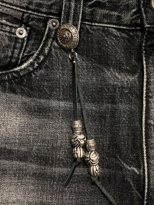 BAPE BLACK（ベイプ ブラック）BAPE BLACK (ベイプ ブラック) PATCH WORK JEANS ブラック サイズ:Mの古着・服飾アイテム