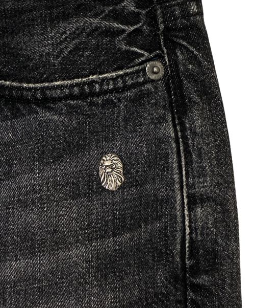 BAPE BLACK（ベイプ ブラック）BAPE BLACK (ベイプ ブラック) PATCH WORK JEANS ブラック サイズ:Mの古着・服飾アイテム