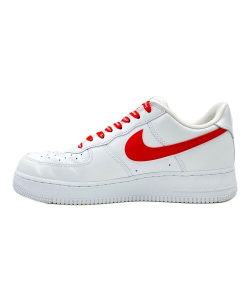 NIKE（ナイキ）NIKE (ナイキ) SUPREME (シュプリーム) Air Force 1 Low ホワイト×レッド サイズ:27.5cm(US9.5)の古着・服飾アイテム