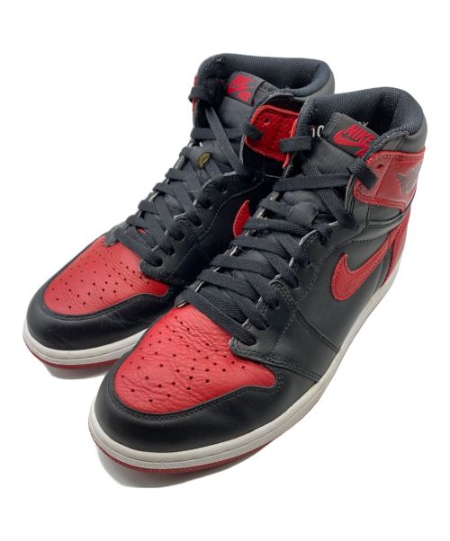 NIKE（ナイキ）NIKE (ナイキ) Air Jordan 1 Retro High OG ブラック×レッド サイズ:28.5cm(US10.5)の古着・服飾アイテム