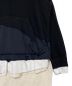 中古・古着 GREG LAUREN (グレッグローレン) 切替パーカー ブラック×ホワイト サイズ:3：38000円