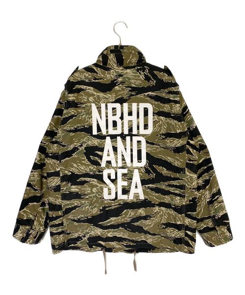 NEIGHBORHOOD（ネイバーフッド）NEIGHBORHOOD (ネイバーフッド) WIND AND SEA (ウィンド アンド シー) CAMOUFLAGE M-65 JACKET オリーブ サイズ:Lの古着・服飾アイテム