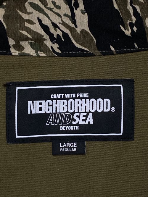 NEIGHBORHOOD（ネイバーフッド）NEIGHBORHOOD (ネイバーフッド) WIND AND SEA (ウィンド アンド シー) CAMOUFLAGE M-65 JACKET オリーブ サイズ:Lの古着・服飾アイテム