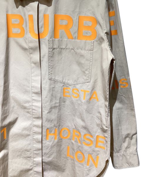 BURBERRY（バーバリー）BURBERRY (バーバリー) ホースフェリーシャツ カーキ サイズ:38の古着・服飾アイテム