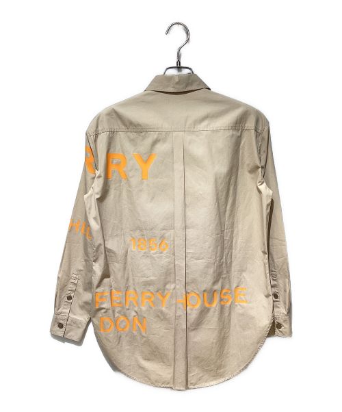 BURBERRY（バーバリー）BURBERRY (バーバリー) ホースフェリーシャツ カーキ サイズ:38の古着・服飾アイテム