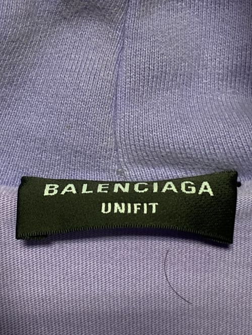 BALENCIAGA（バレンシアガ）BALENCIAGA (バレンシアガ) Caps Destroyed Hoodie パープル サイズ:XXSの古着・服飾アイテム