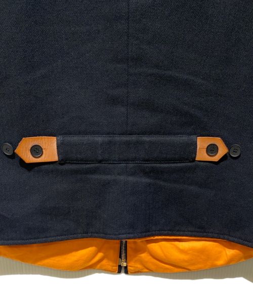 HERMES（エルメス）HERMES (エルメス) ヘリンボーンベスト ブラック サイズ:Mの古着・服飾アイテム